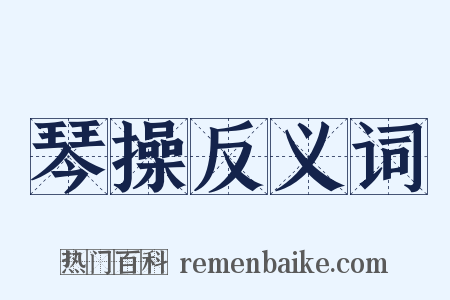 琴操反义词是什么意思的图片